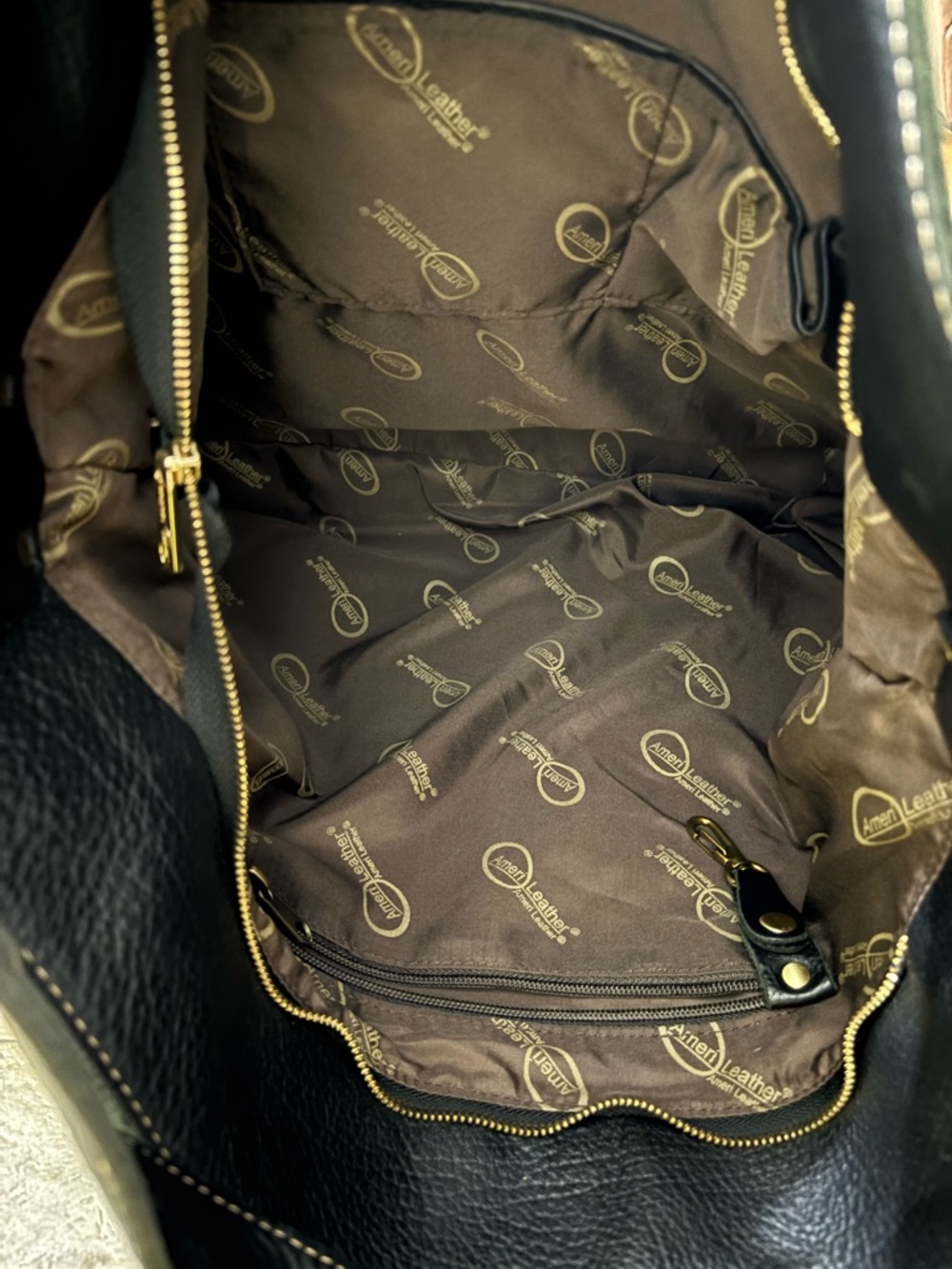 Amerileather Floral Embroidered Leather Hobo Bag - Picture 6 of 9